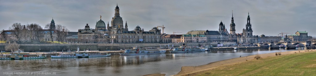 HDR-Panorama vom Elbufer Dresden